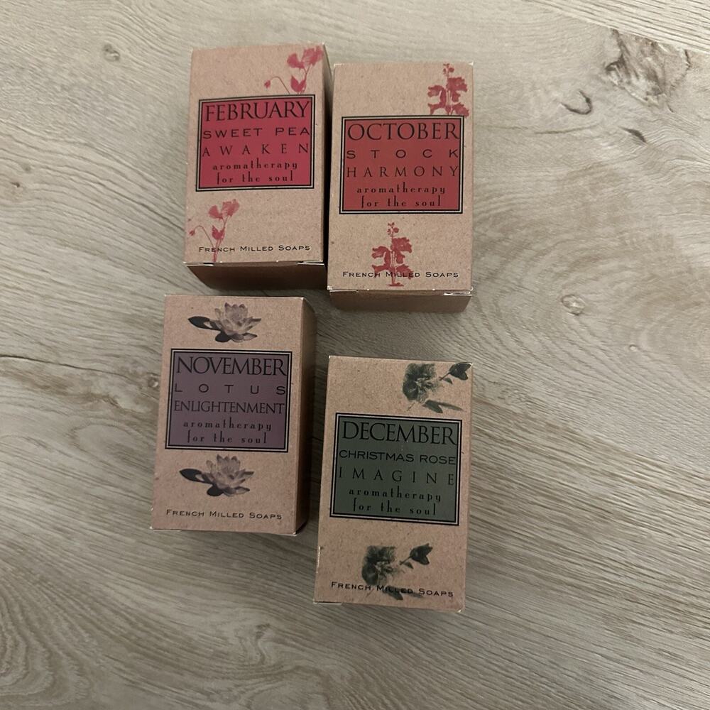 4 Merit French Milled Aromatherapy Soap Bars Assorted Varieties Made In USA